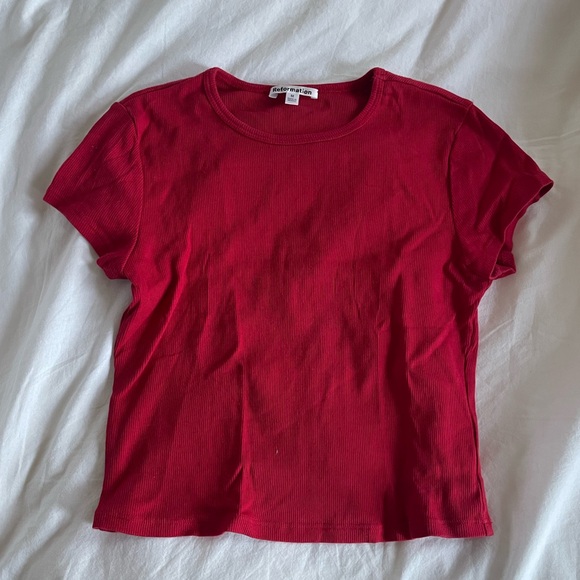 Reformation red baby tee - Picture 1 of 3